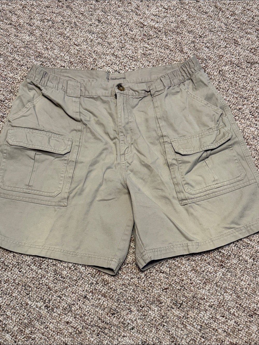 croft & barrow Tan Green Men's Cargo Shorts